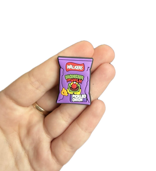 Pickled onion monster munch shoe charm
