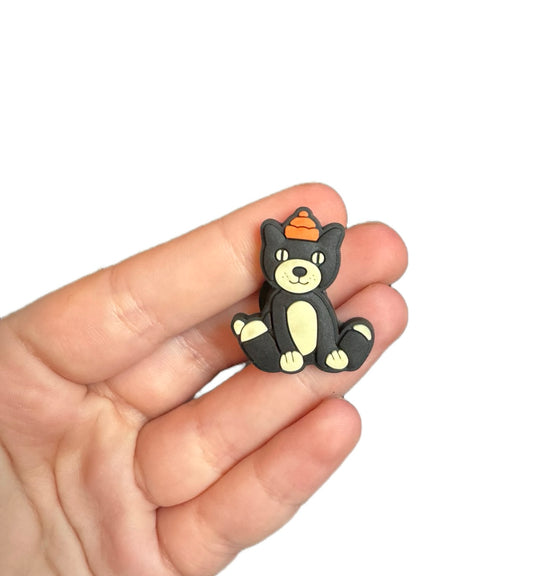 Jelly teddy cat shoe charm