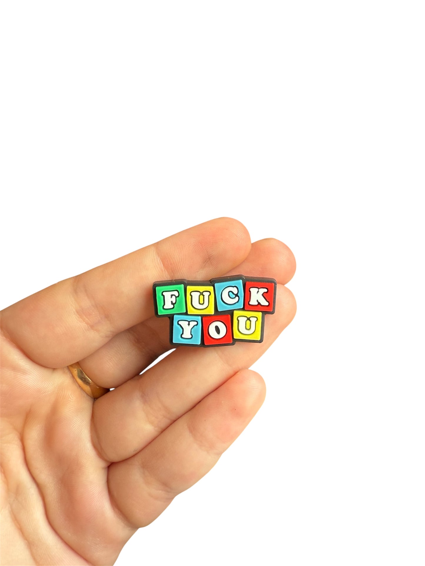 F*ck you shoe charm