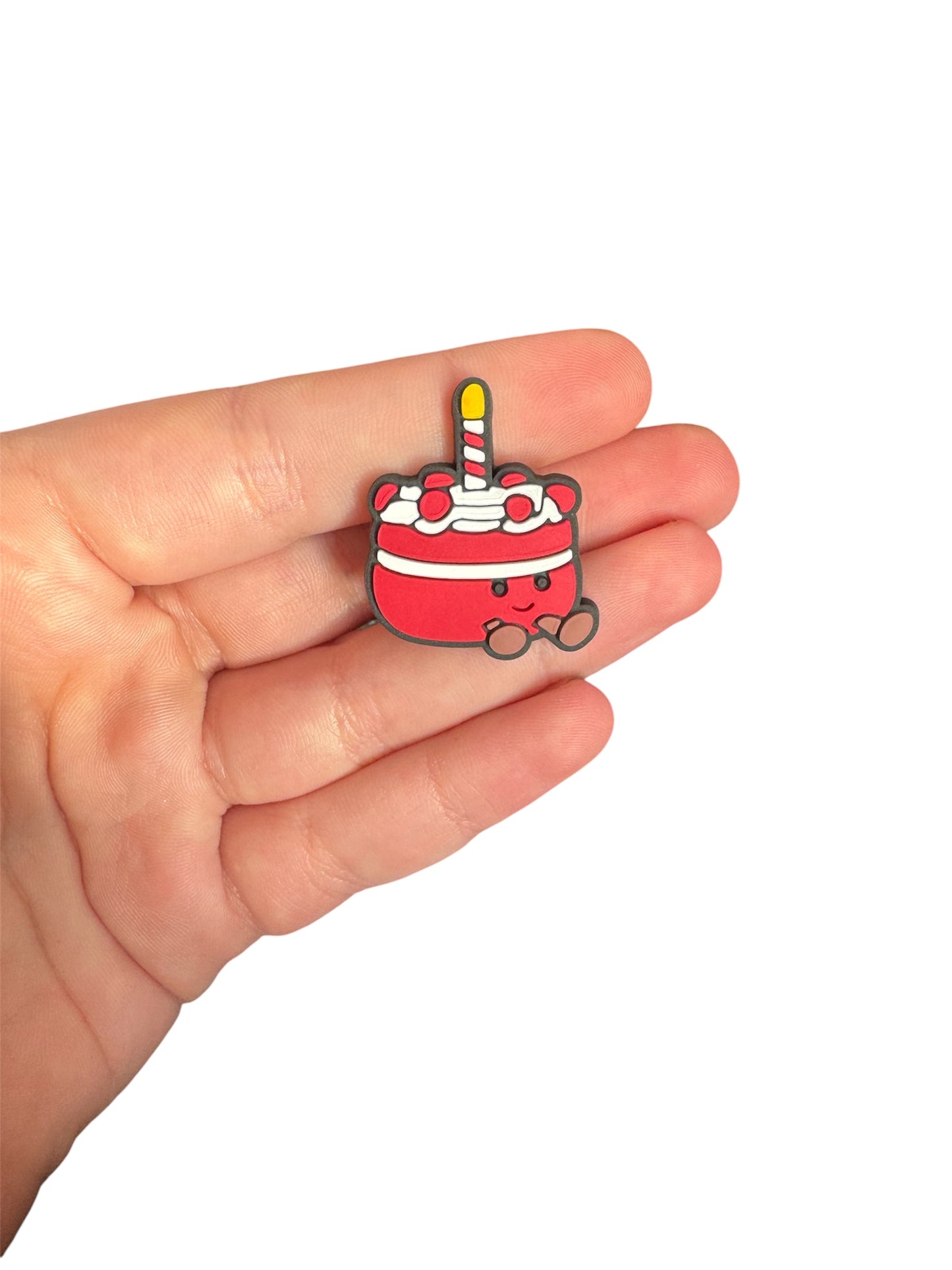 Jelly teddy cherry cake shoe charm