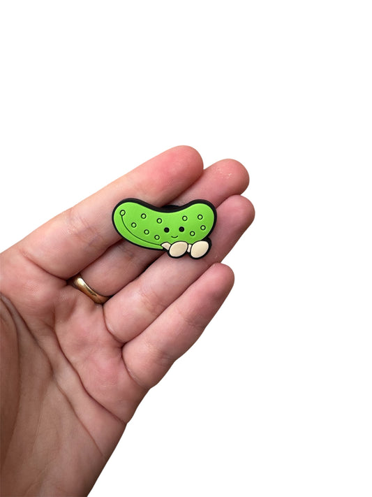 Jelly teddy pickle shoe charm