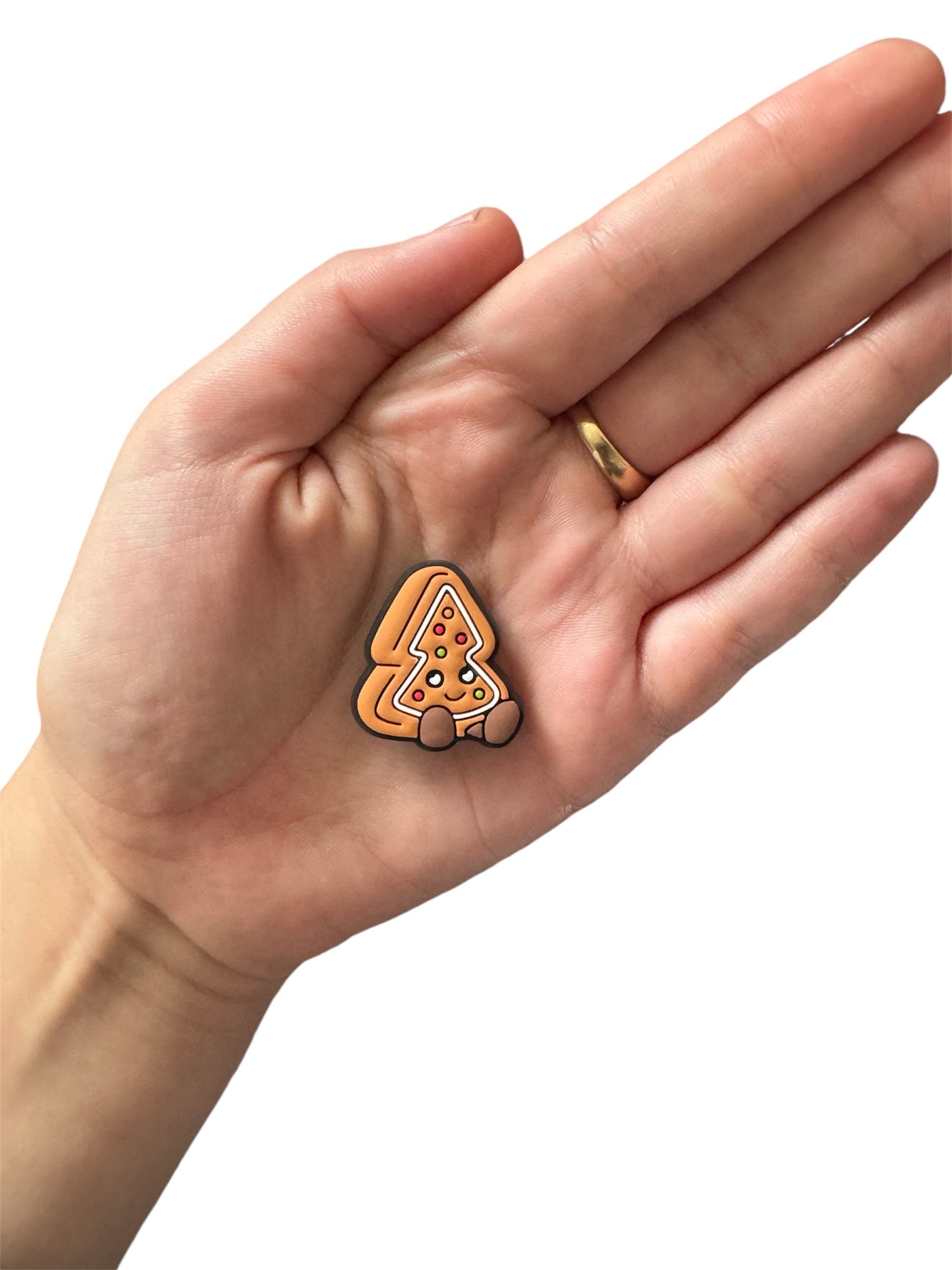 Jelly teddy Christmas tree cookie shoe charm