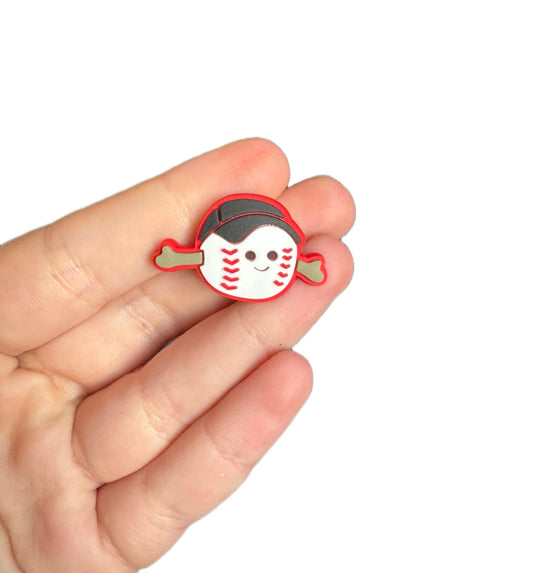 Jelly teddy baseball shoe charm