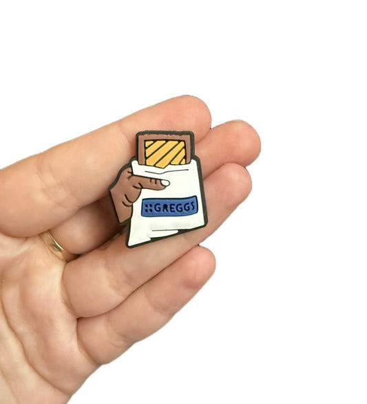 Steak bake shoe charm