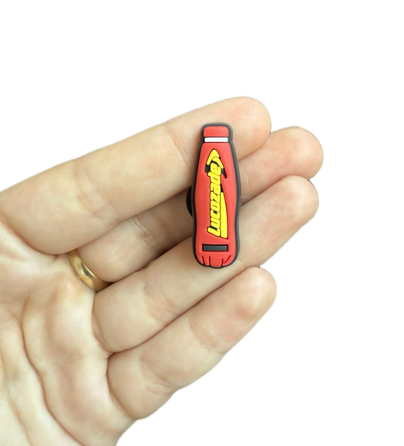 Lucozade original shoe charm
