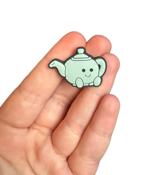 Jelly teddy teapot shoe charm
