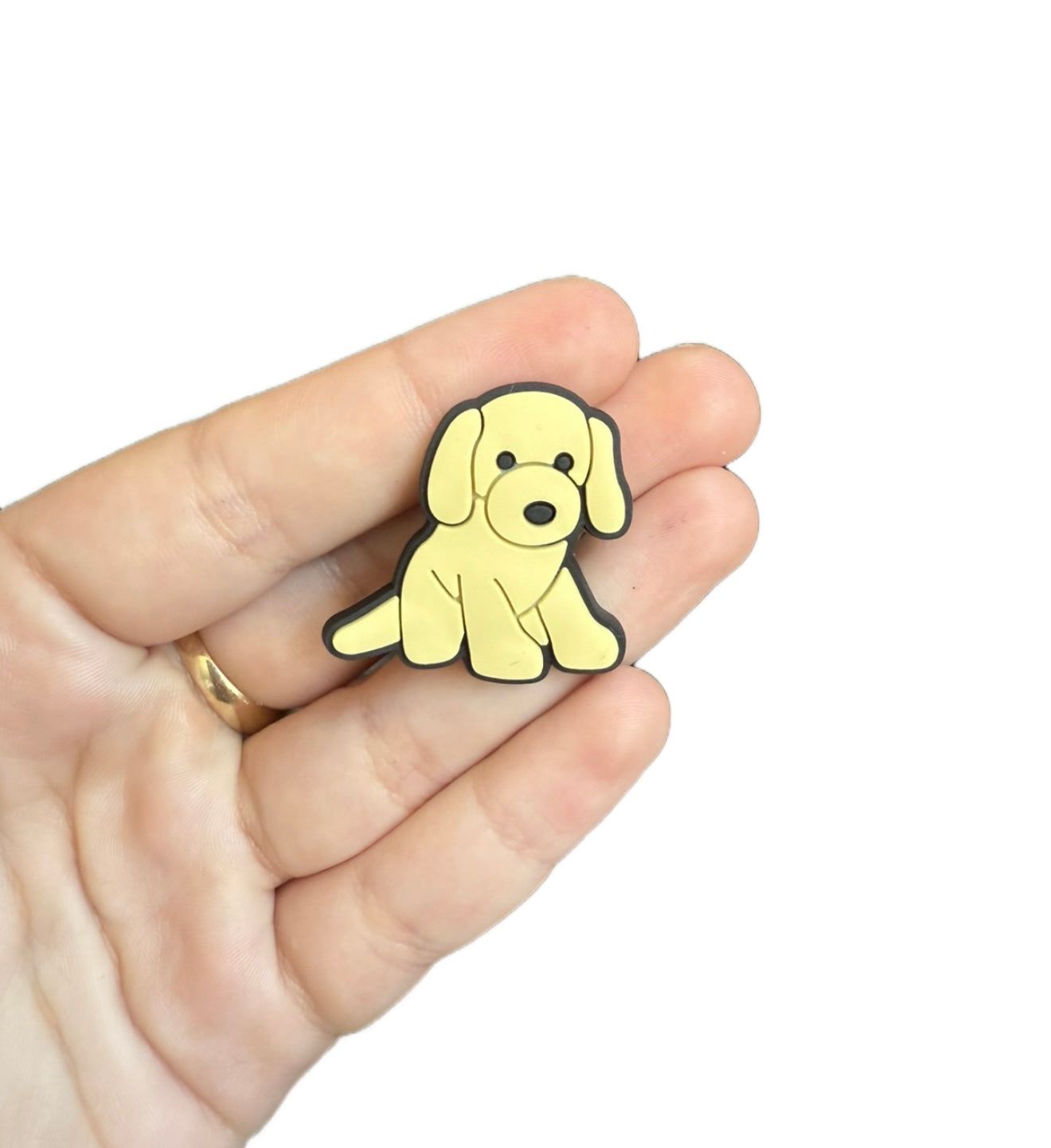 Jelly teddy cream dog shoe charm