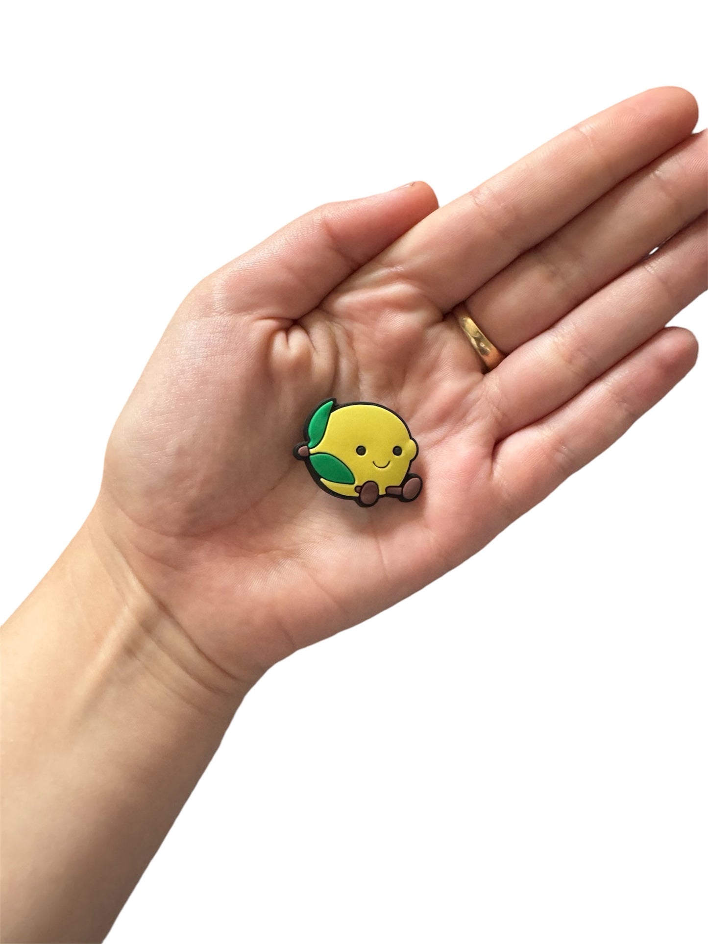 Jelly teddy lemon shoe charm