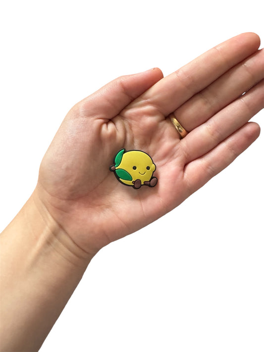 Jelly teddy lemon shoe charm