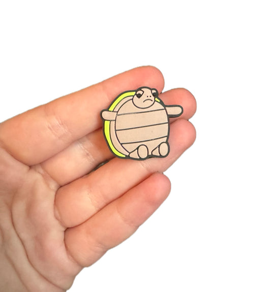 Jelly teddy turtle shoe charm
