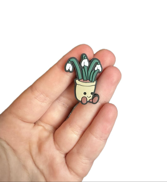Jelly teddy flower shoe charm