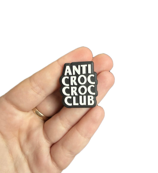 Anti croc croc club shoe charm