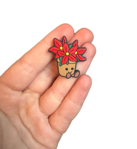 Jelly teddy flower shoe charm