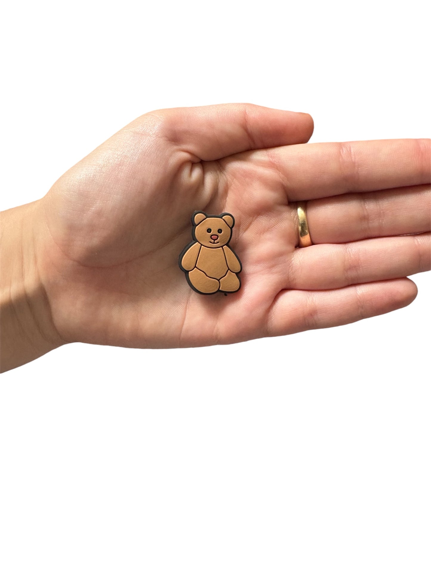 Jelly teddy brown beař shoe charm