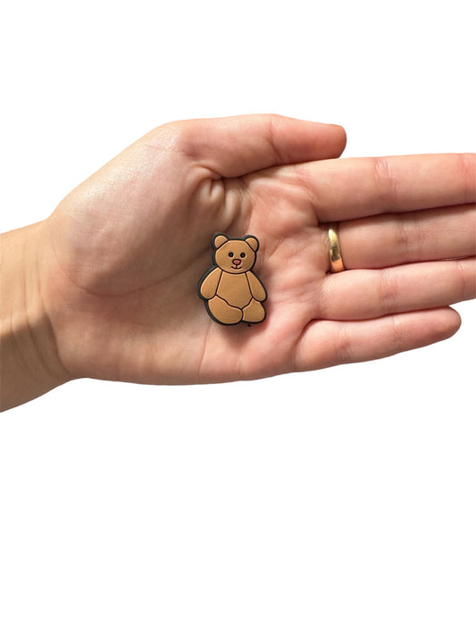 Jelly teddy brown beař shoe charm