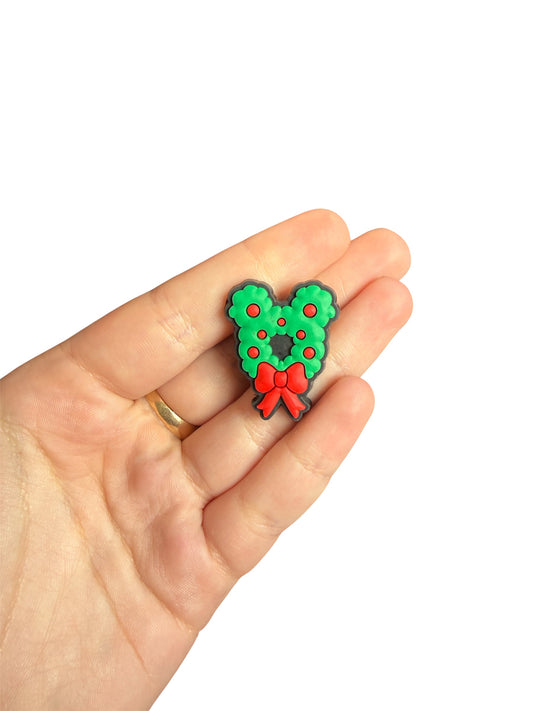 Mickey Mouse wreath shoe charm