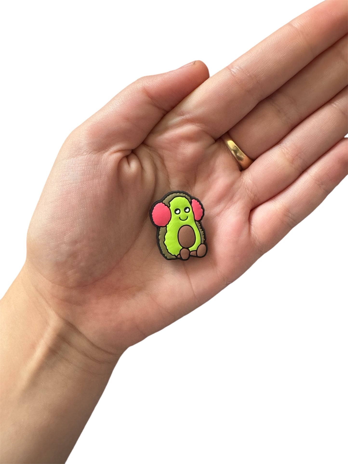 Jelly teddy festive avocado shoe charm