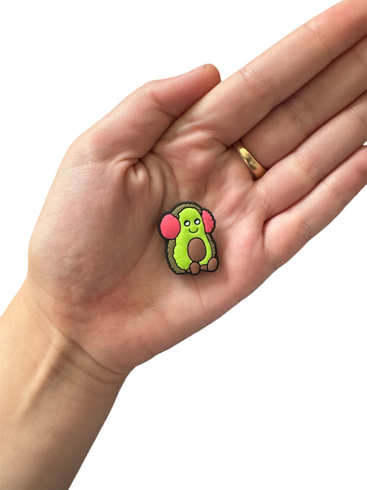 Jelly teddy festive avocado shoe charm