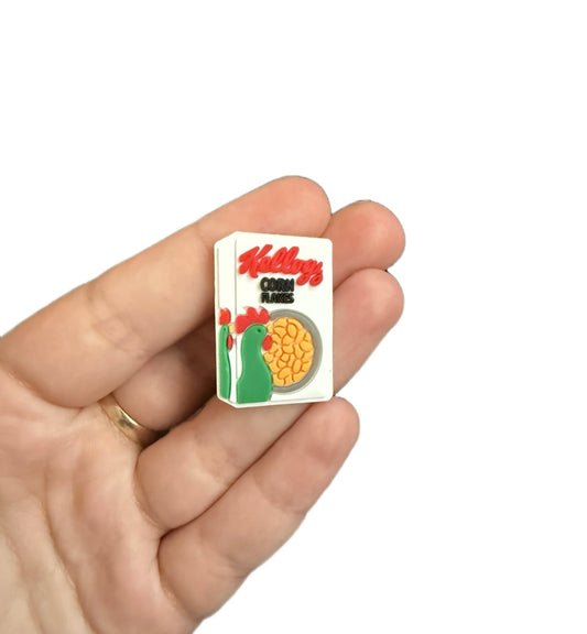 Cornflakes cereal shoe charm