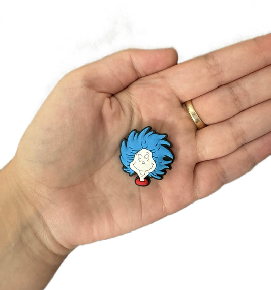 Cat in the hat shoe charm