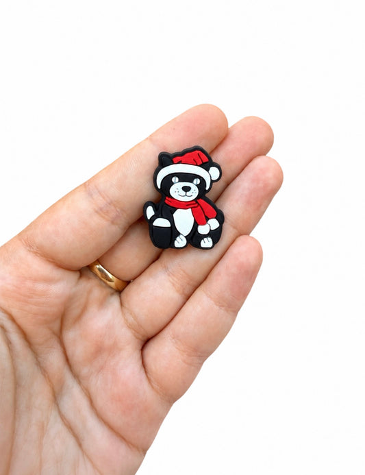 Jelly teddy festive cat shoe charm