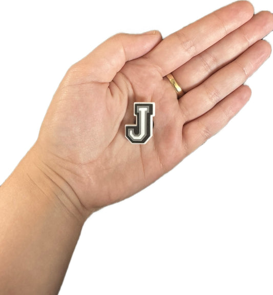 Letter J shoe charm