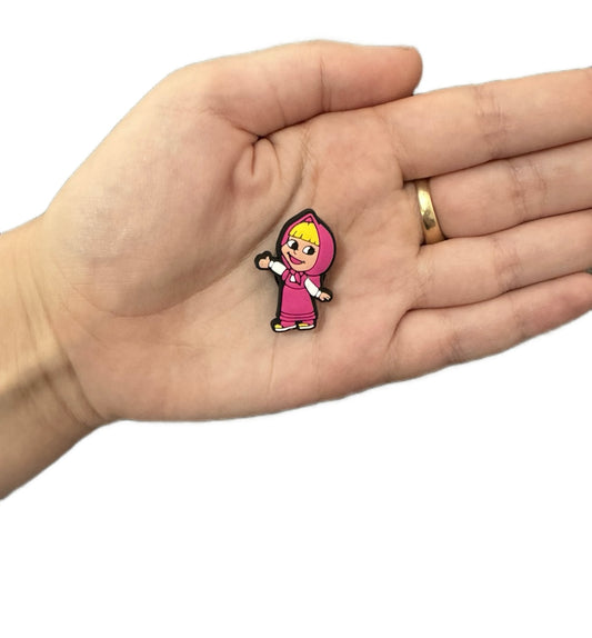 Masha and the bear shoe charm