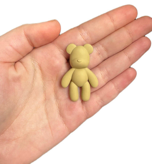 Unisex light brown bear shoe charm style 5