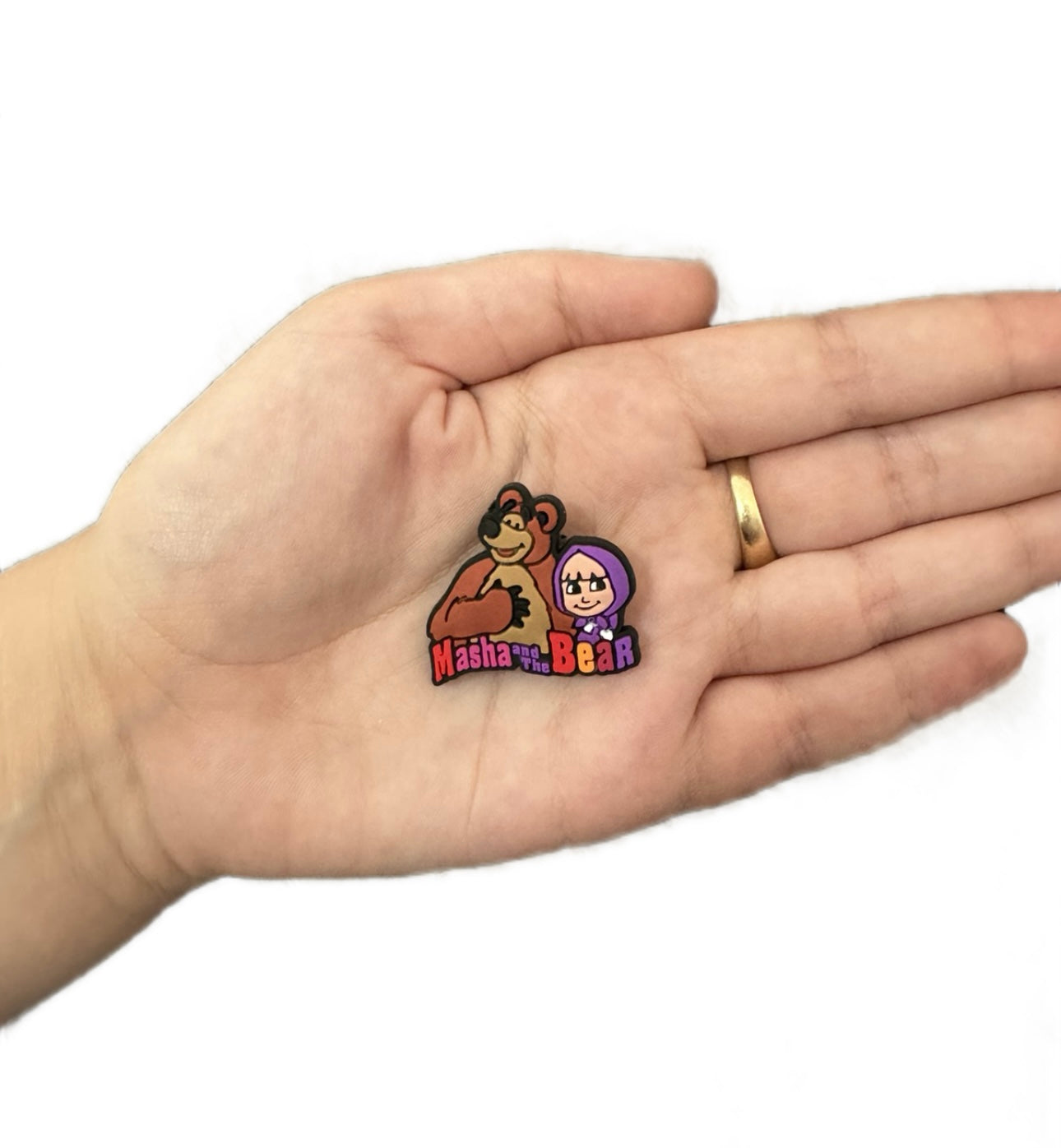 Masha and the bear shoe charm