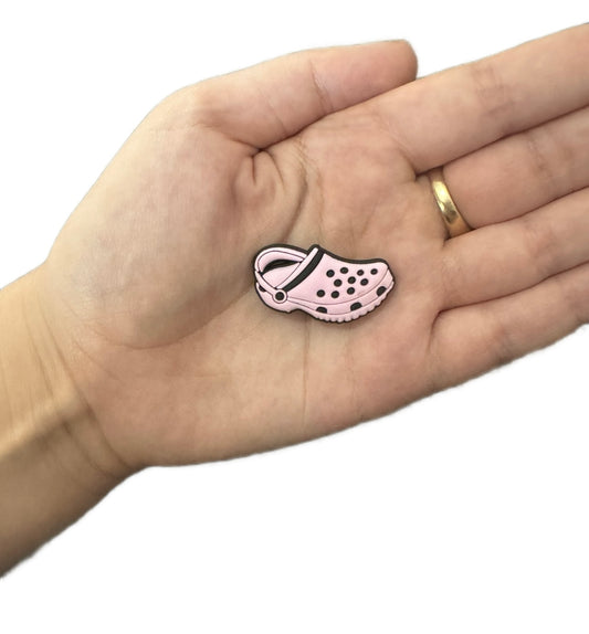 Pink clog shoe charm