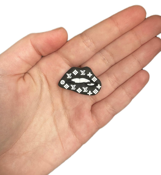 Unisex black and white shoe charm style 15