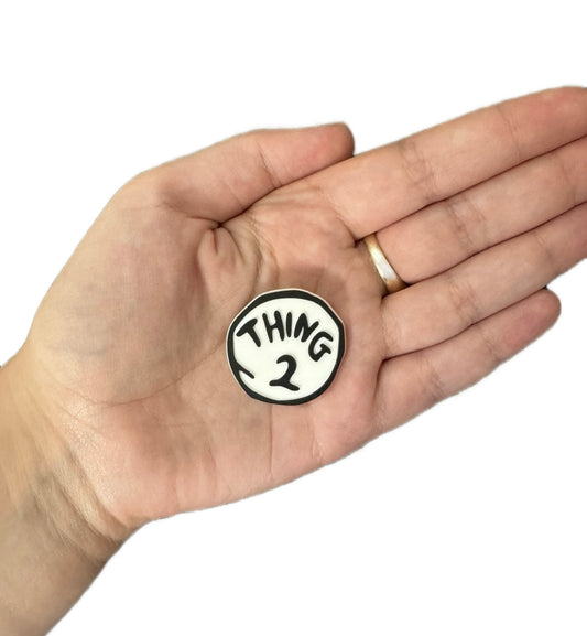 Thing 2 shoe charm