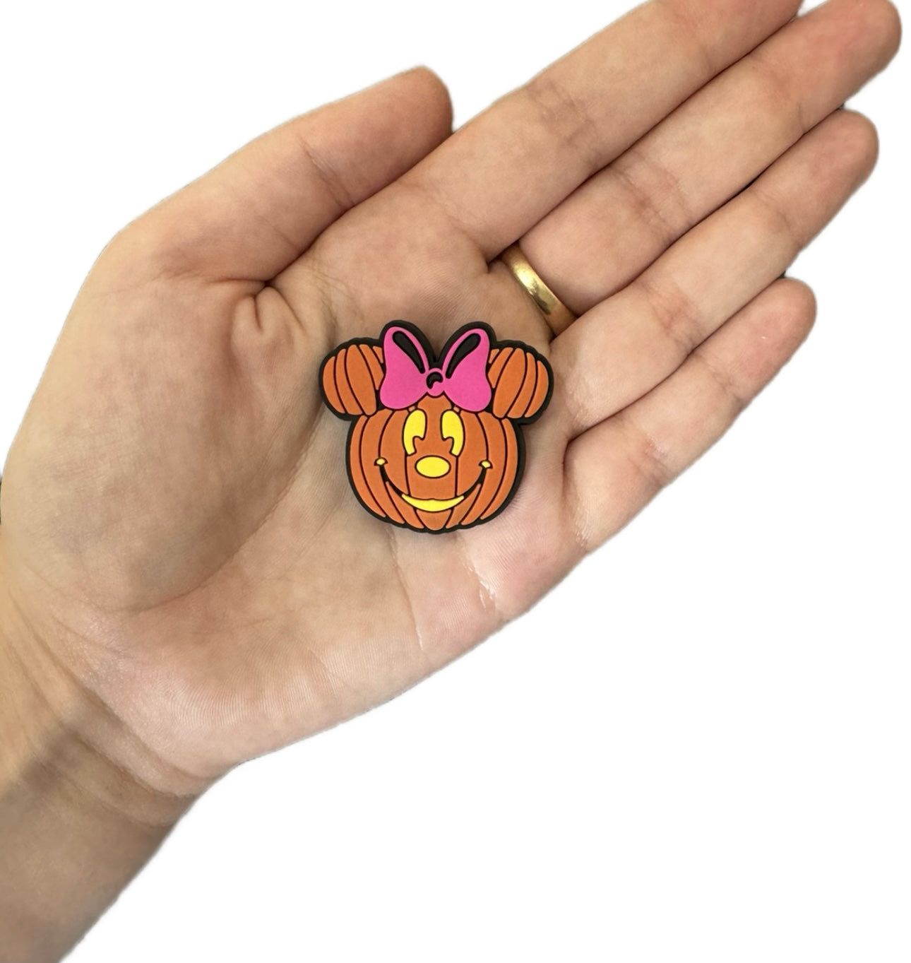Pumpkin Minnie shoe charm