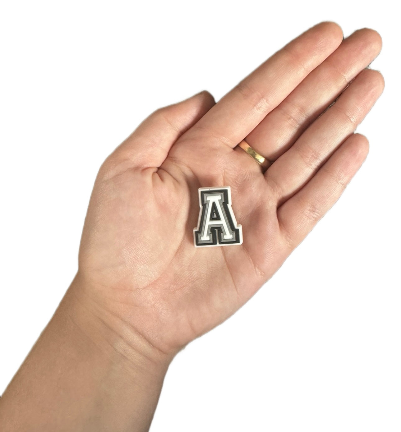 Letter A shoe charm