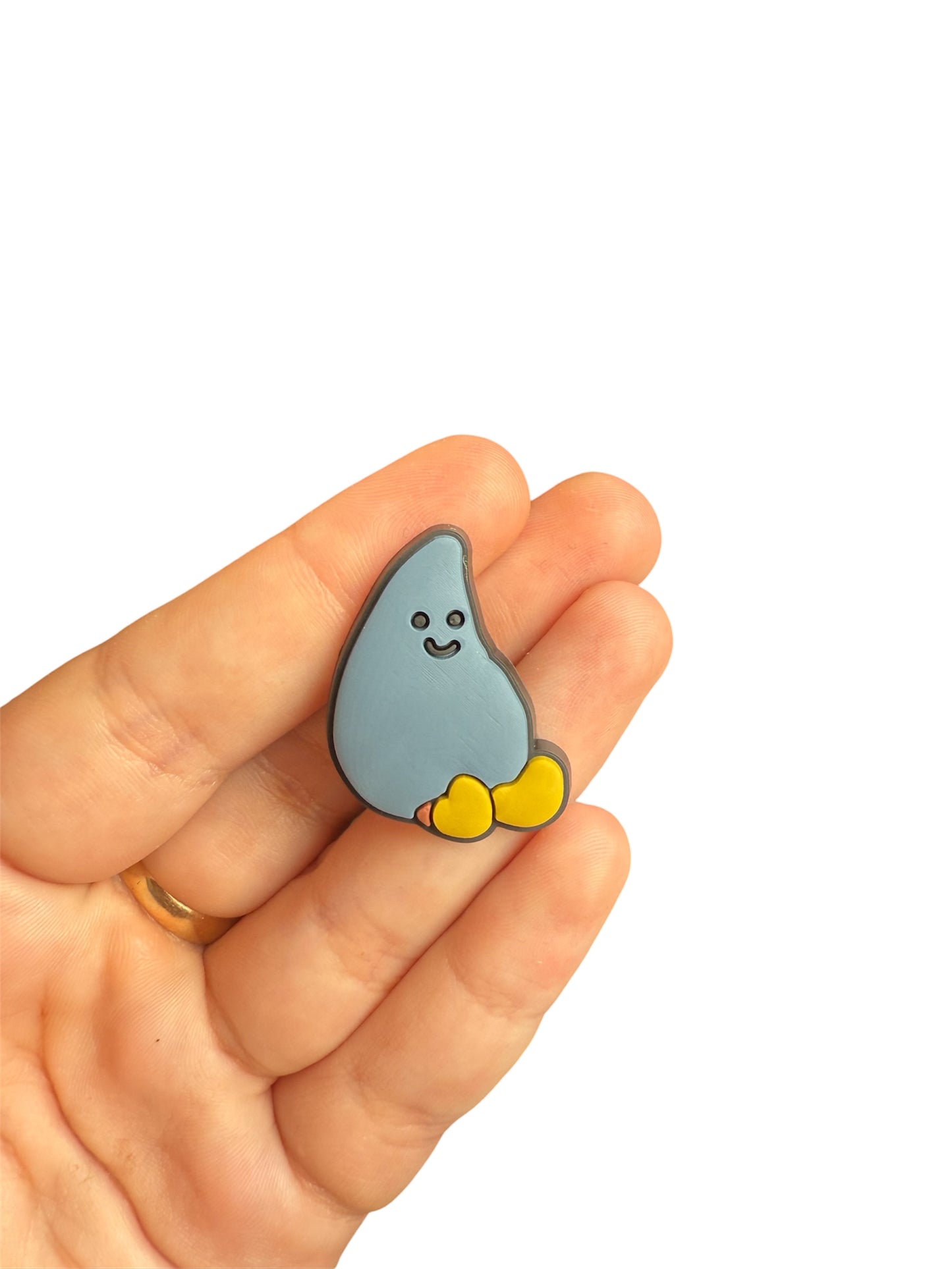 Jelly teddy raindrop shoe charm