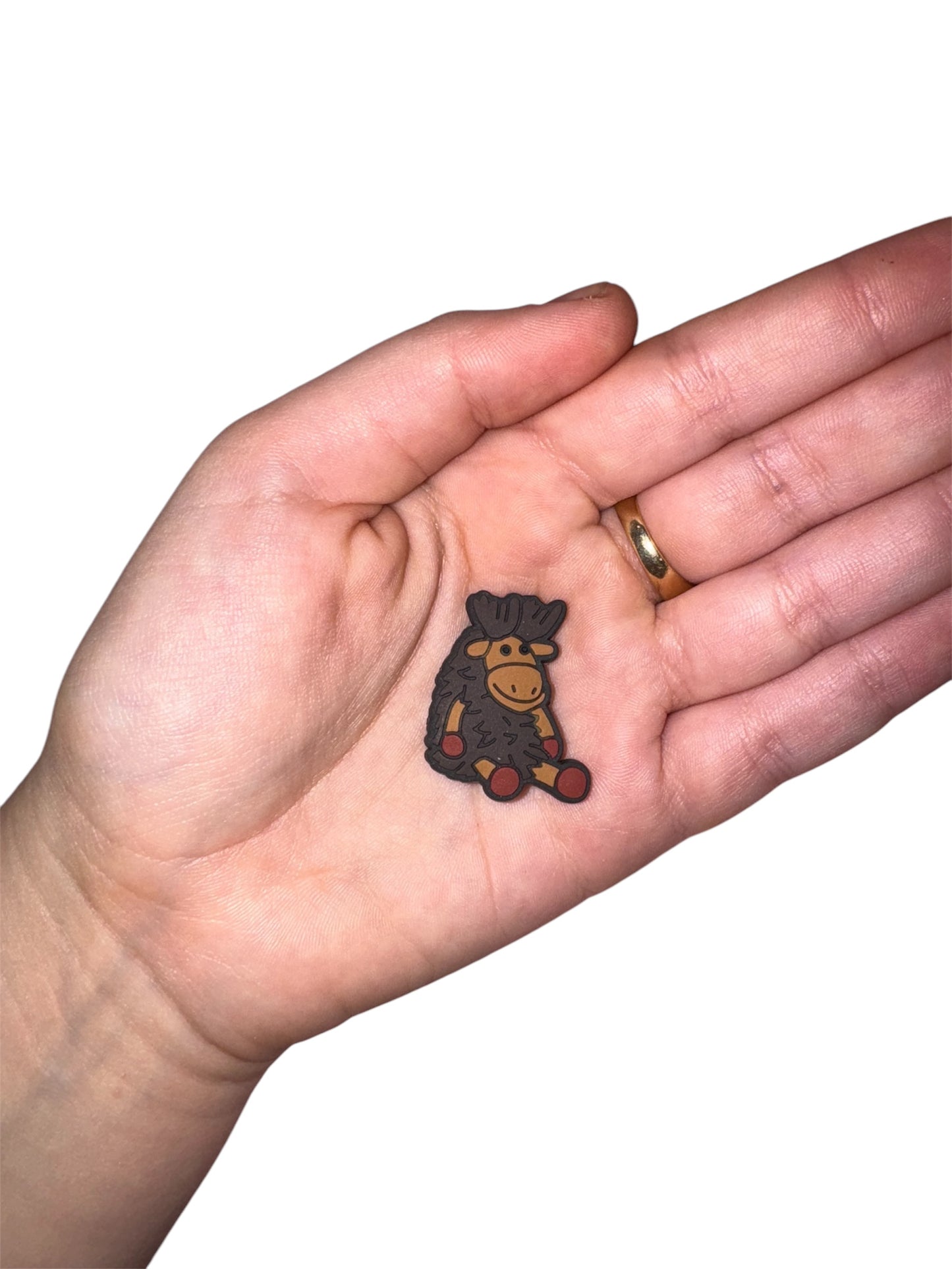 Jelly teddy moose shoe charm