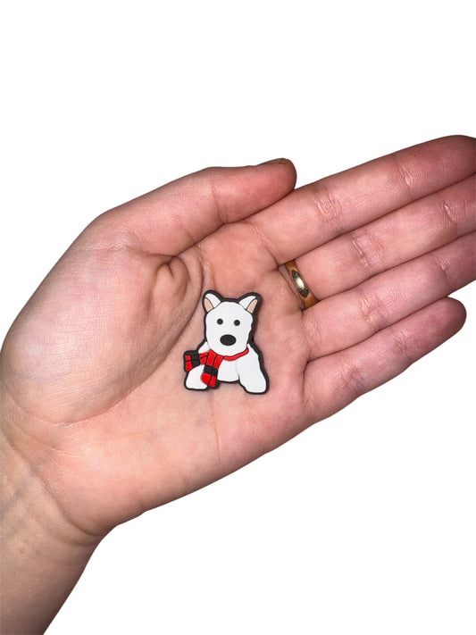 Jelly teddy dog shoe charm