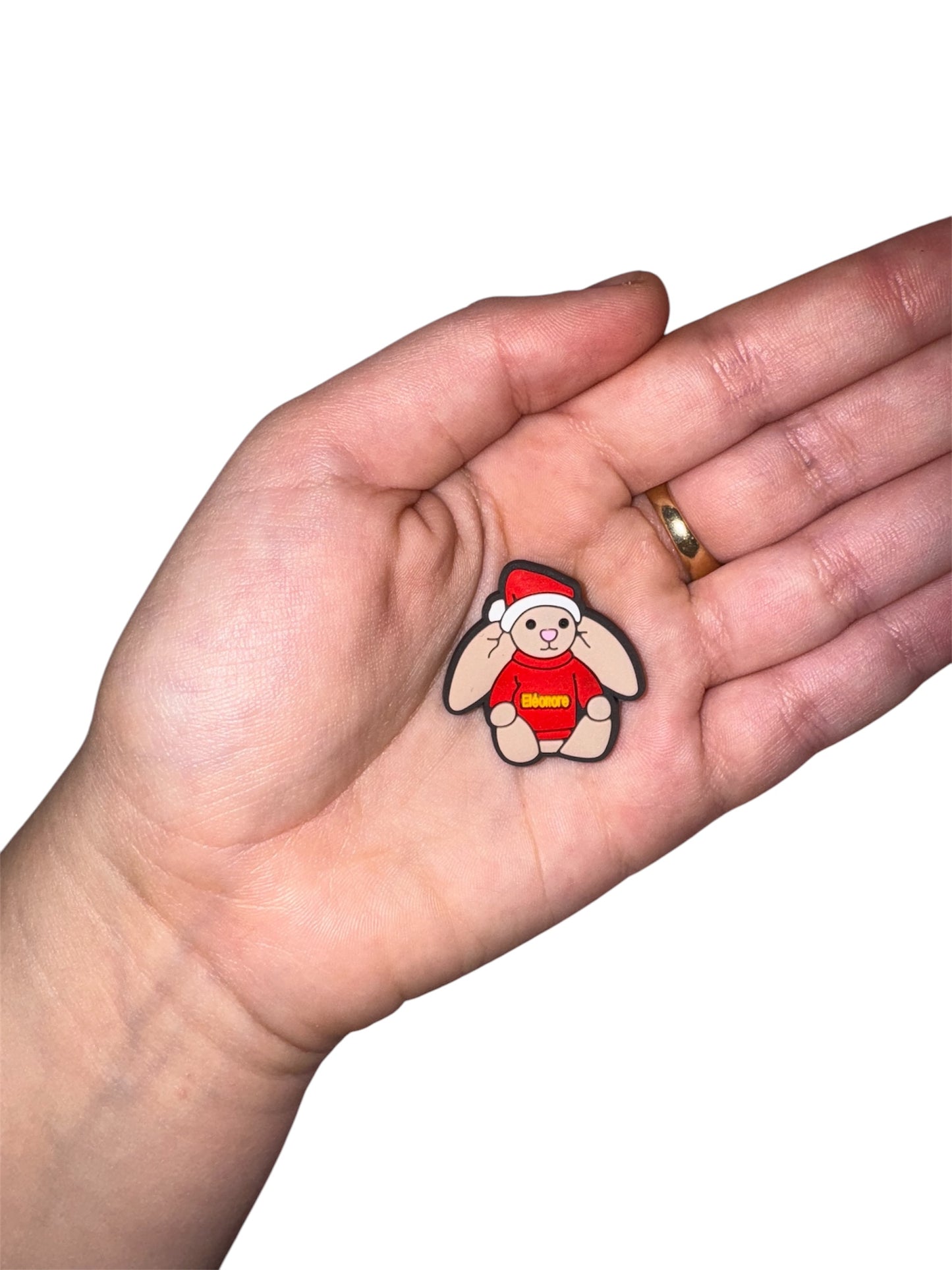 Jelly teddy rabbit shoe charm