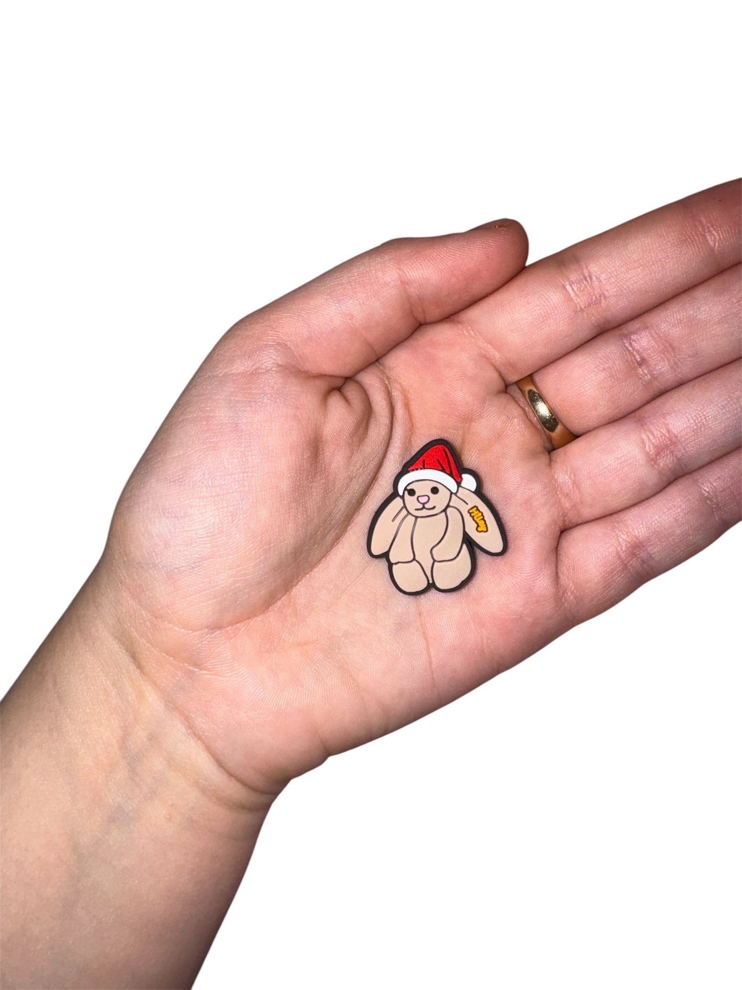 Jelly teddy rabbit shoe charm