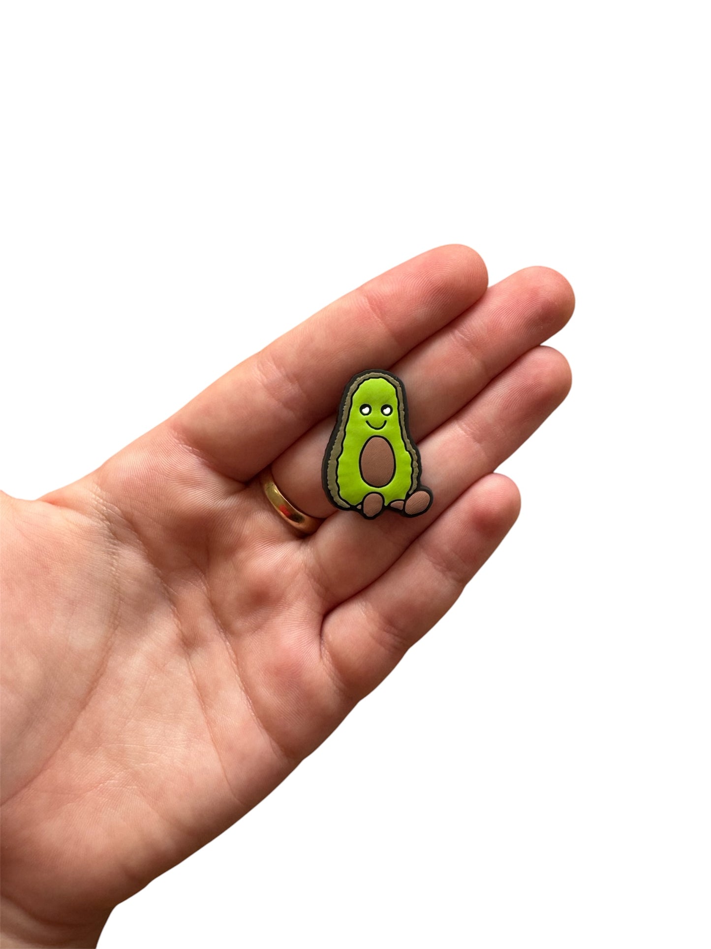 Jelly teddy avocado shoe charm