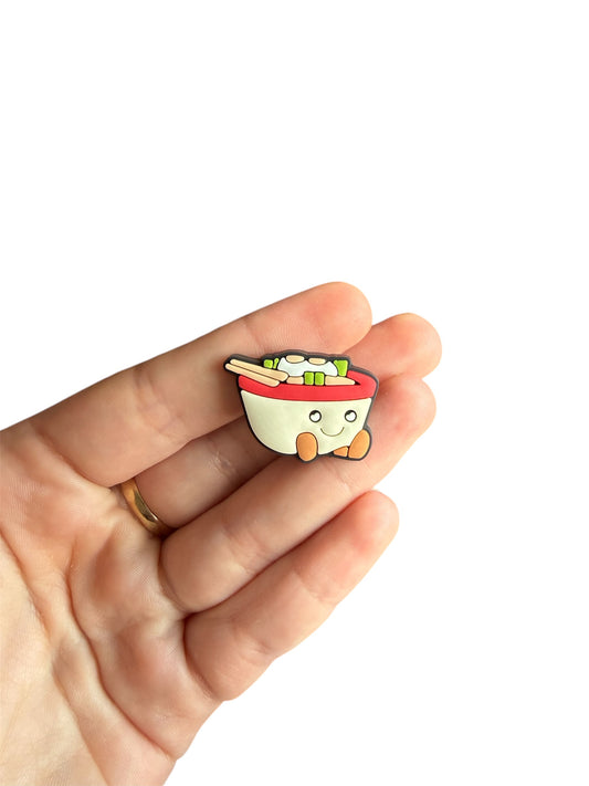 Jelly teddy ramen shoe charm