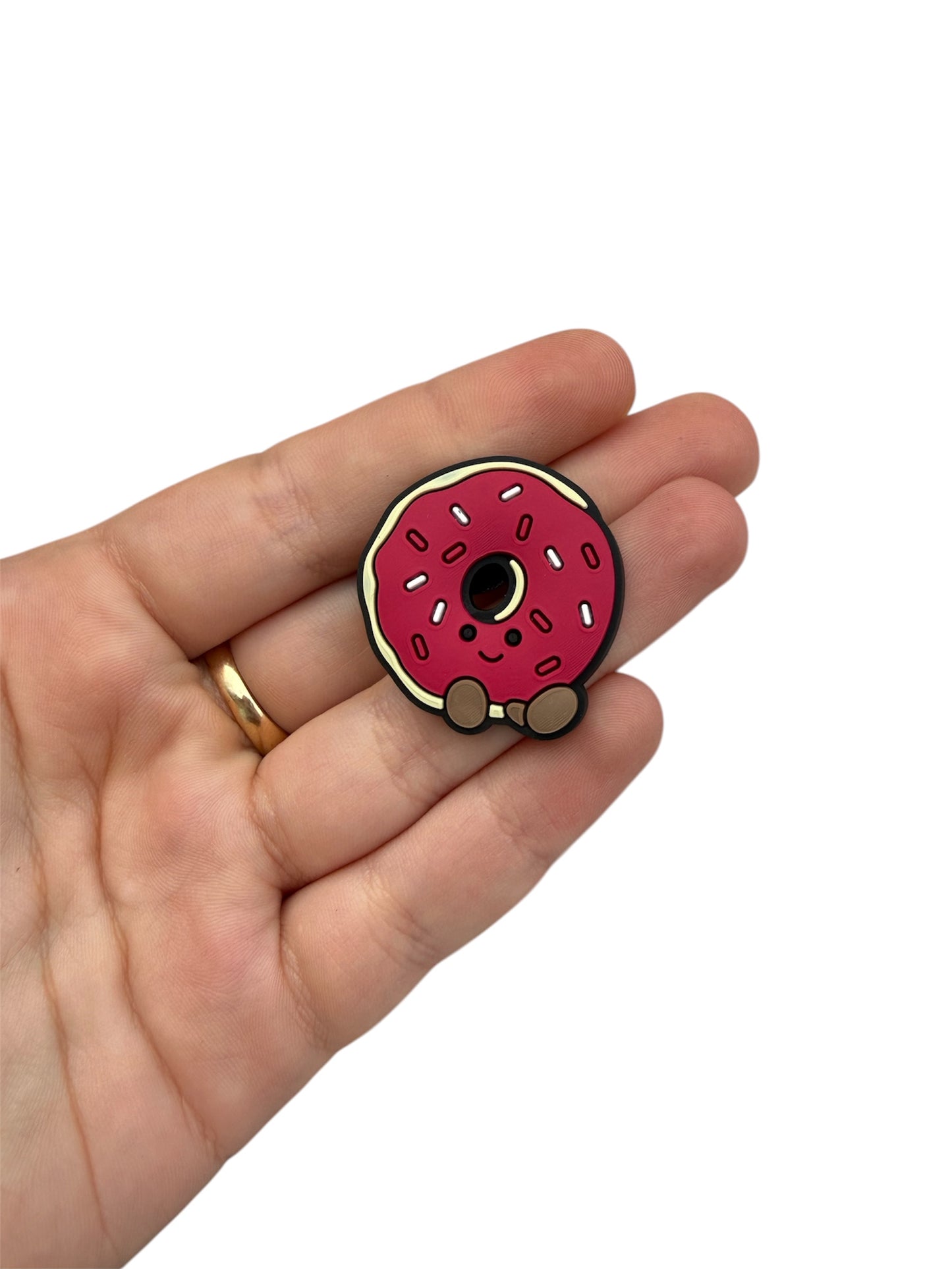 Jelly teddy donut shoe charm