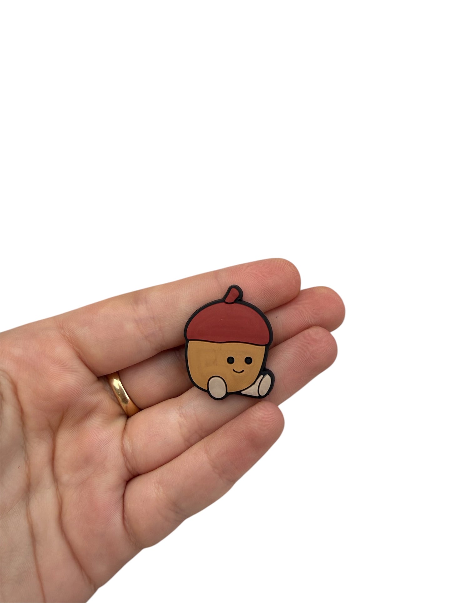 Jelly teddy acorn shoe charm