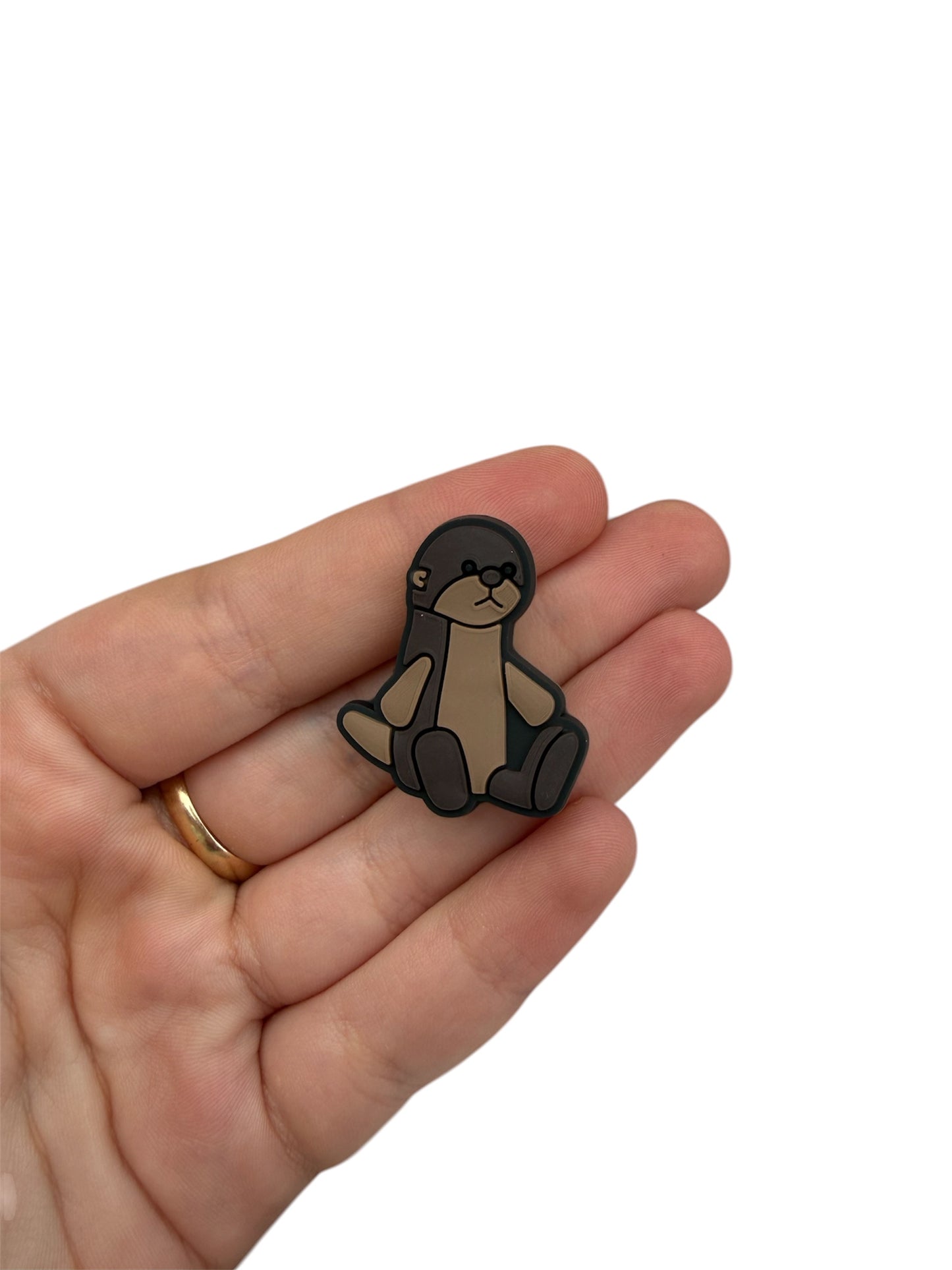 Jelly teddy otter shoe charm