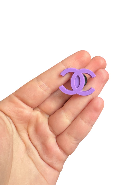 Unisex purple shoe charm