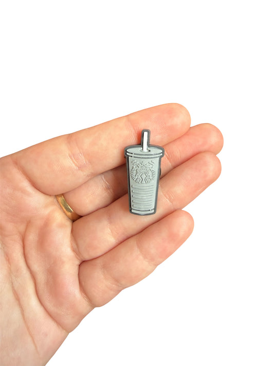 Grey Starbucks tumblr shoe charm