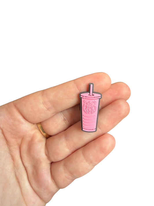 Pink Starbucks tumblr shoe charm