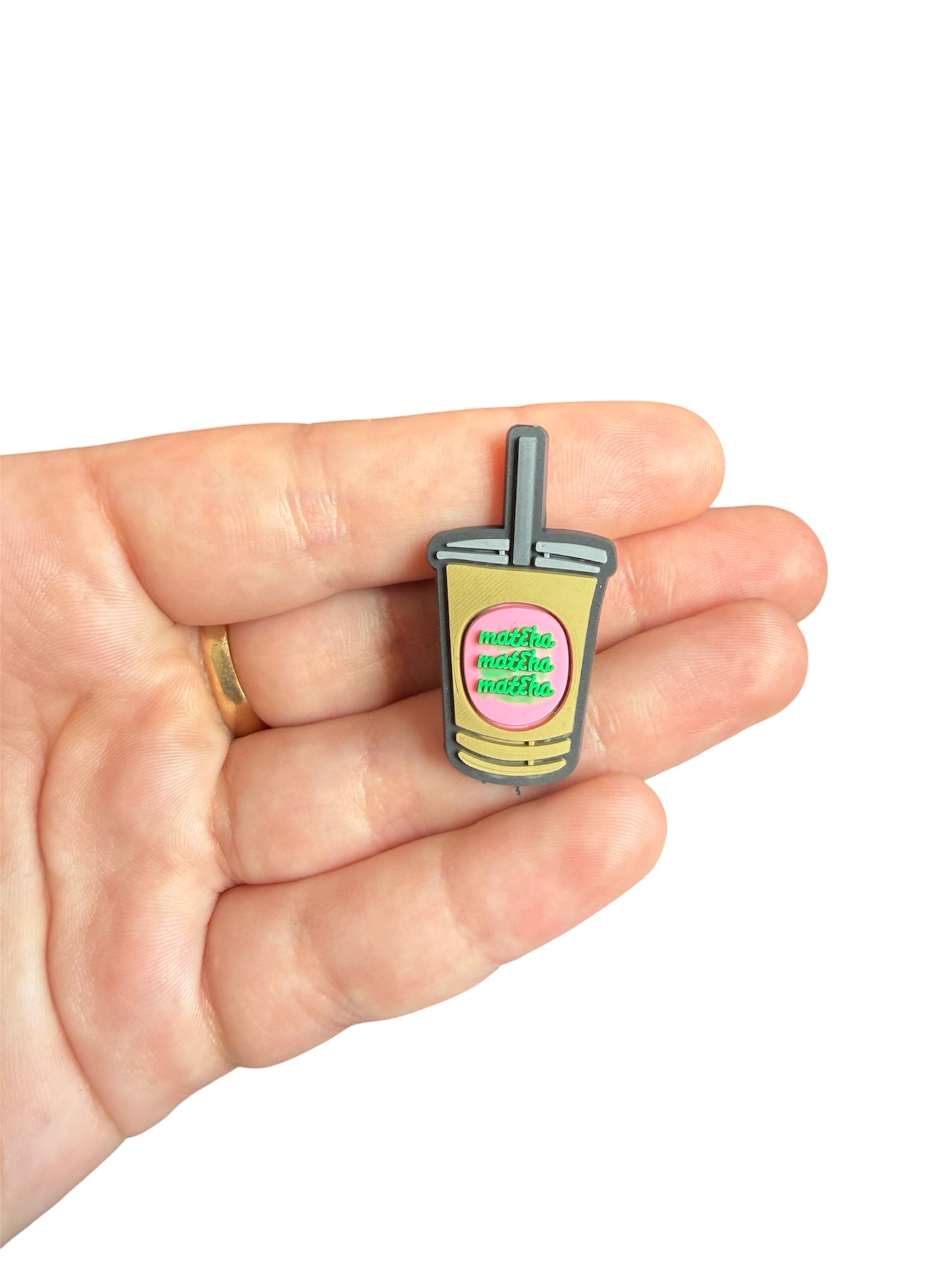 Matcha shoe charm