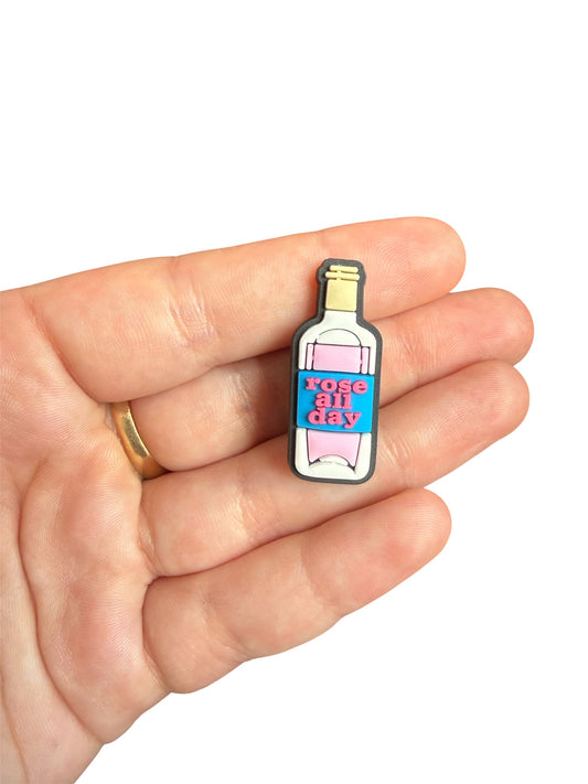 Rosè all day shoe charm