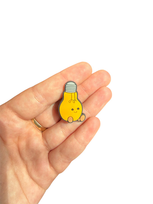 Jelly teddy light bulb shoe charm